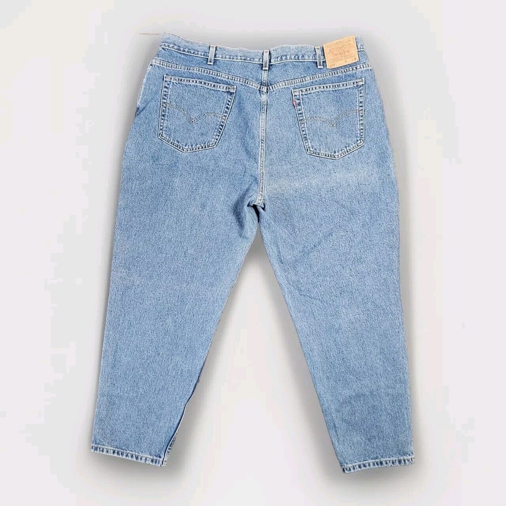 Y2k Levi's 550 Jeans Plus Sz 24S‎ Relaxed Fit Black Tagt - Picture 3 of 16